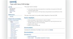 Desktop Screenshot of com4j.kohsuke.org