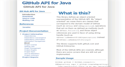Desktop Screenshot of github-api.kohsuke.org